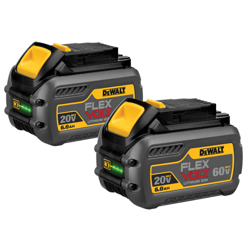 Blocs-piles FlexVolt, Lithium-ion, 60 V, 6 A Action Paper