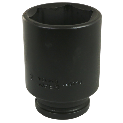 Socket, Impact, 2-1/16", 3/4" Drive, 6 Points, Deep Action Paper