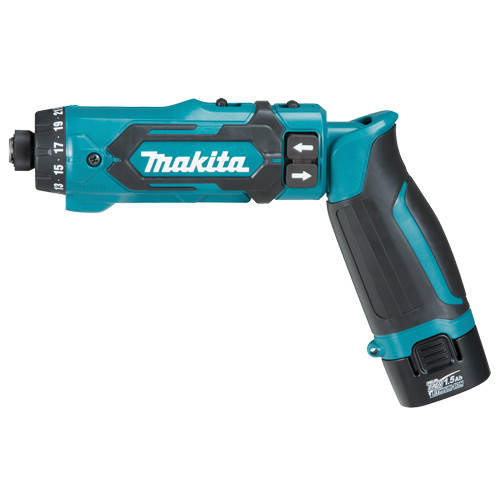 Cordless Drill/Driver Kit, Lithium-Ion, 7.2 V, 1/4" Chuck, 71 in-lbs Torque Action Paper