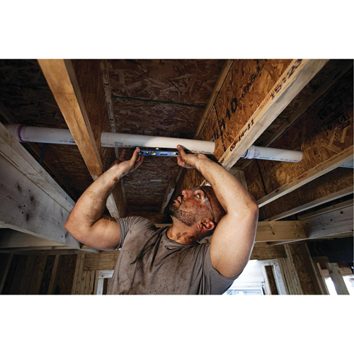 Niveau torpille robuste de s&eacute;rie 250, 9" lo, Aluminium, 4 fioles, Magn&eacute;tique Action Paper