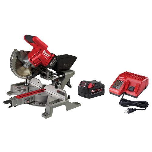 M18 Fuel Dual-Bevel Sliding Compound Mitre Saw Kit Action Paper