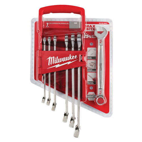 Combination Wrench Set, Combination, 7 Pieces, Imperial Action Paper