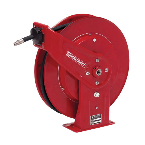 Hose Reel, Air/Water, 1/2" x 50', Single Hose, 300 psi Action Paper
