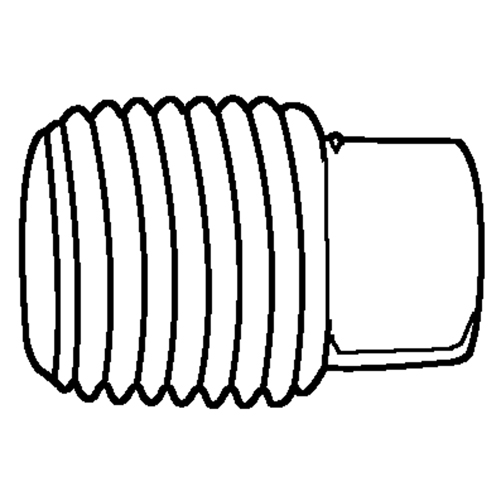 Pipe Plugs (Square Head), 1/8" Dia., Brass Action Paper