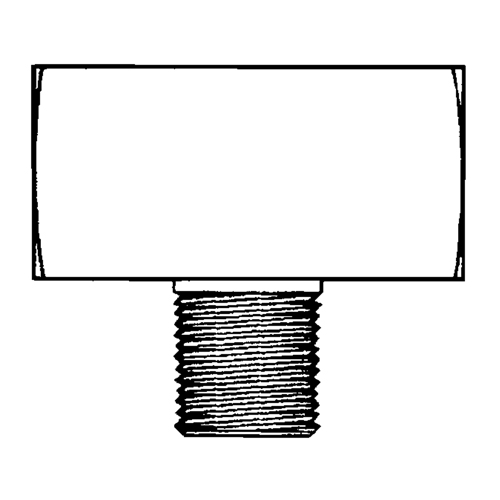 Male Branch Tee, Brass, 1/8" Action Paper
