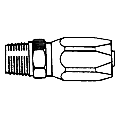 Fittings - Reusable Hose Fittings, 1/2" Dia., Brass Action Paper