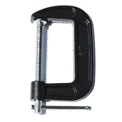 C-Clamp, 2" (51 mm) Capacity, 1-3/4" (44 mm) Throat Depth Action Paper