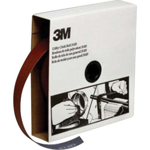 Rouleau de toile abrasive utilitaire, Oxyde d'aluminium, 1-1/2" la x 150' lo, Grain P400 Action Paper