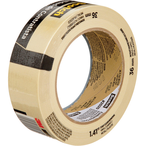 Ruban-cache Scotch pour entrepreneurs 2020, 36 mm (1-1/2") x 55 m (180'), Beige Action Paper