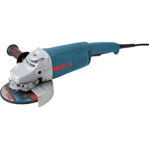Large Angle Grinder with Rat Tail Handle, 7", 120 V, 15 A, 6500 RPM Action Paper