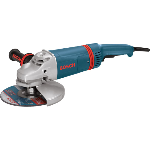 Large Angle Grinder with Rat Tail Handle, 9", 120 V, 15 A, 6000 RPM Action Paper