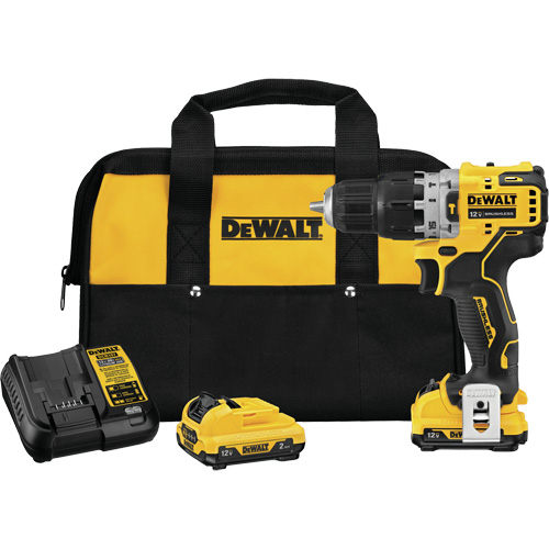 Xtreme Brushless Hammer Drill Kit, 12 V, 3/8", 250 UWO, 0-1500 RPM Action Paper