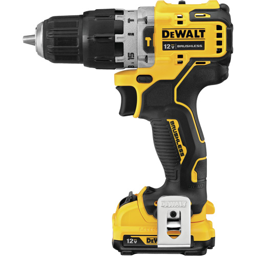 Xtreme Brushless Hammer Drill Kit, 12 V, 3/8", 250 UWO, 0-1500 RPM Action Paper