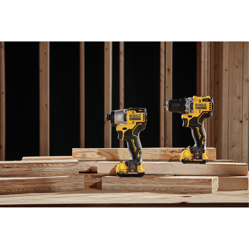 Xtreme Brushless Drill & Impact Driver Kit, Lithium-Ion, 12 V Action Paper