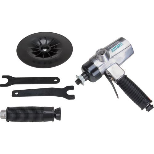 Vertical Sander, 7" Dia., 1/4" NPTF Inlet, 4500 RPM Action Paper