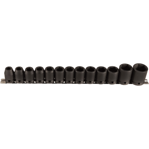 Jeu de douilles, 13 Mcx, Chocs, Prise de 1/2" Action Paper