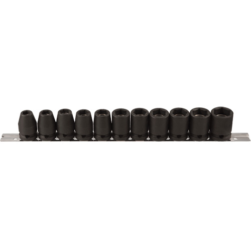 Jeu de douilles, 11 Mcx, Chocs, Prise de 1/2" Action Paper