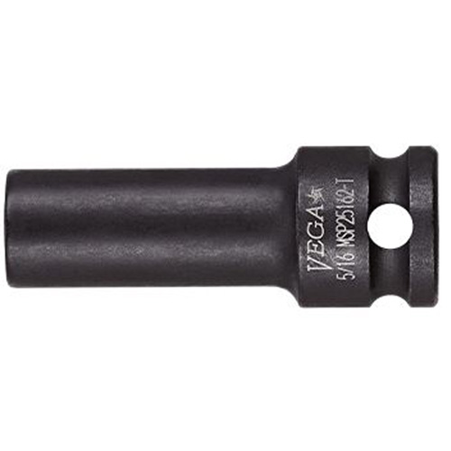 Thin Walled Socket, Impact, 1/2", 3/8" Drive, 6 Points, Deep Action Paper