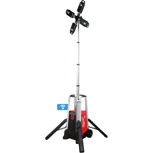 MX Fuel Rocket Tower Light & Charger, LED, 27000 Lumens Action Paper
