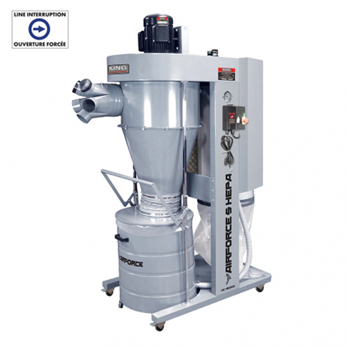 Cyclone Dust Collector, 35" x 65-1/2" x 91-5/8" Action Paper