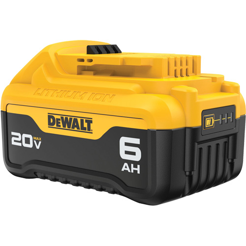 Max XR&reg; Premium Battery Pack, Lithium-Ion, 20 V, 6 Ah Action Paper