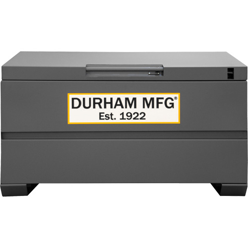Jobsite Storage Box, 48" x 24" x 27-13/16", Steel, Grey Action Paper