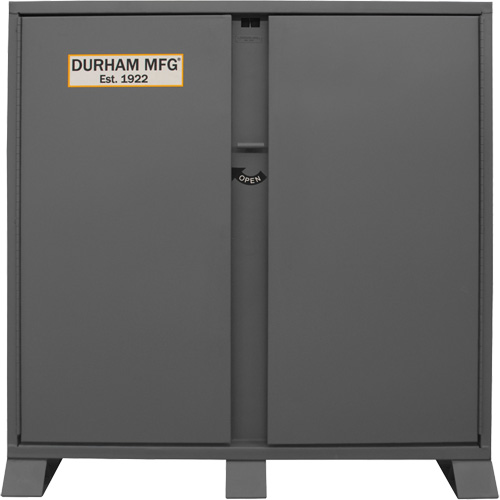 Jobsite Storage Shelving Cabinet, Steel, 47.5 Cubic Feet, Grey Action Paper