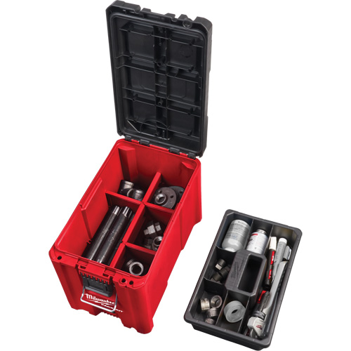Packout Compact Tool Box, 10" x 16-1/5" x 13", Black/Red Action Paper