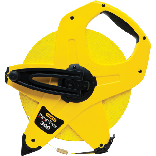 PowerWinder&reg; Long Tape Measure, 1/2" x 300', Imperial Graduations Action Paper