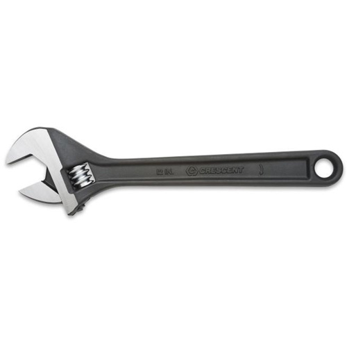 Adjustable Wrench, 10" L, 1-5/16" Max Width, Black Oxide Action Paper