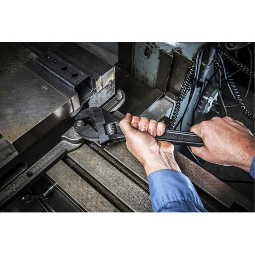 Adjustable Wrench, 18" L, 2" Max Width, Black Action Paper