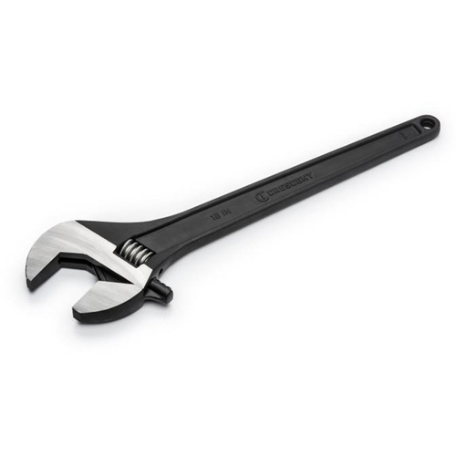 Adjustable Wrench, 18" L, 2" Max Width, Black Action Paper