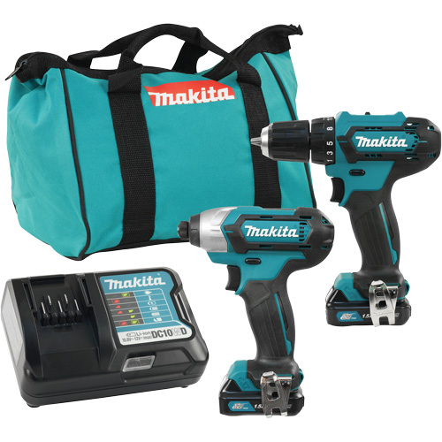 Ensemble de perceuse et tournevis &agrave; chocs sans fils, Lithium-ion, 12 V Action Paper
