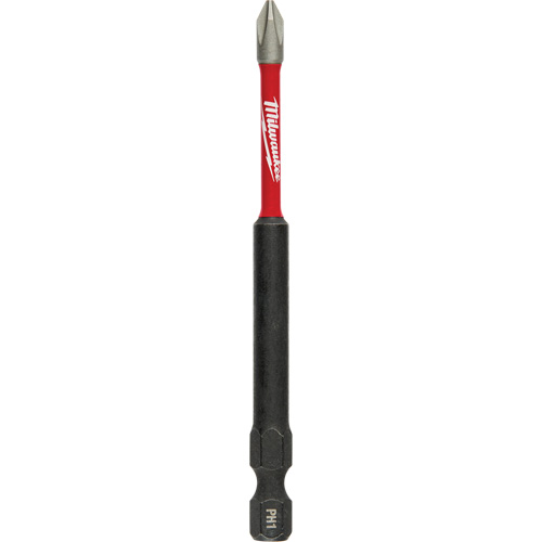 Shockwave Impact-Duty Driver Bit, Phillips, #1 Tip, 1/4" Drive Size, 3-1/2" Length Action Paper