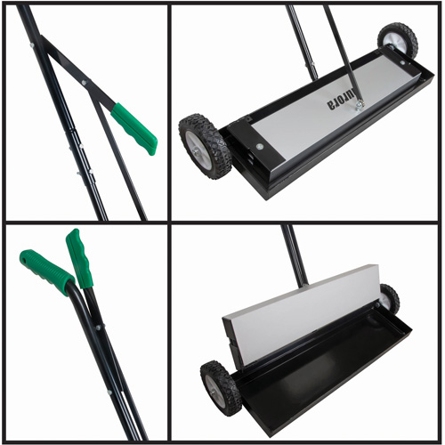 Magnetic Push Sweeper, 24" W Action Paper