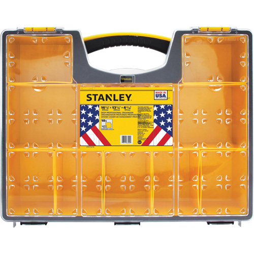 Organisateur profond pour professionnel, 17-1/2" la x 4-1/2" p x 14" h, Noir/Jaune Action Paper