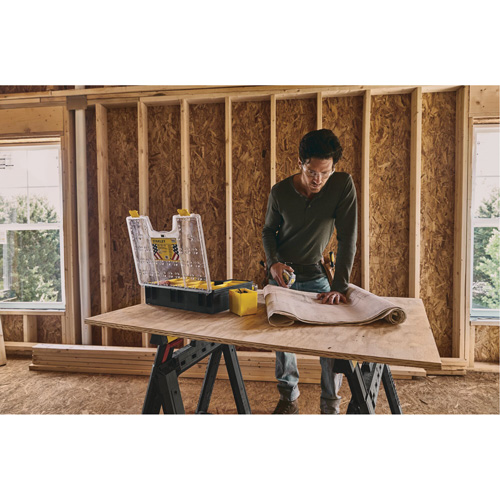 Organisateur profond pour professionnel, 17-1/2" la x 4-1/2" p x 14" h, Noir/Jaune Action Paper