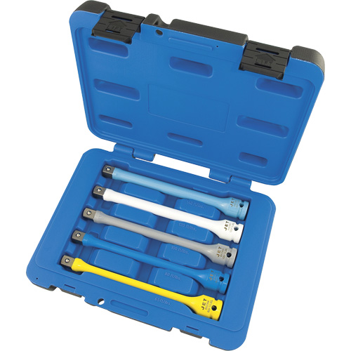 JTLE-5S Jeu de rallonges limiteurs de couple pour cl&eacute; &agrave; chocs, Prise 1/2", Couple de 65 lb-pi/80 lb-pi/100 lb-pi/120 lb-pi/140 lb-pi, Multiple Action Paper