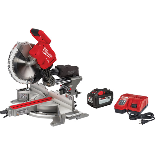 M18 Fuel Dual Bevel Sliding Compound Mitre Saw Kit Action Paper
