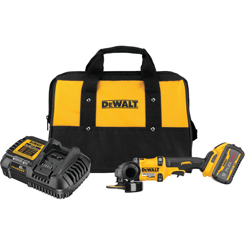 FlexVolt&reg; Max Brushless Grinder with Kickback Brake Kit, 4-1/2" - 6" Wheel, 60 V Action Paper