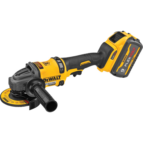 FlexVolt&reg; Max Brushless Grinder with Kickback Brake Kit, 4-1/2" - 6" Wheel, 60 V Action Paper