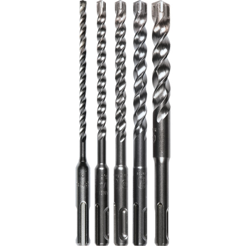 SDS-Plus 3-Cutter Bit Set, 5 Pieces, Carbide Action Paper