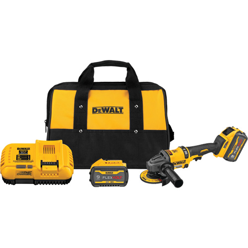 Ensemble de meuleuse sans balai FlexVolt avec frein antirecul, Roue de 4-1/2" - 6", 60 V Action Paper