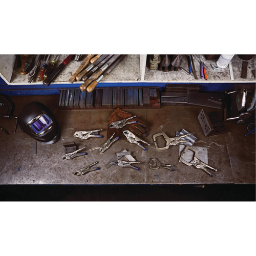 Pince-&eacute;tau Vise-Grip Fast Release 7CR, Longueur 7", M&acirc;choire courb&eacute;e Action Paper