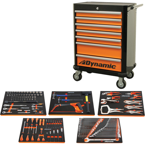 Auto Mechanic Set with Rolling Cabinet, 125 Pieces Action Paper