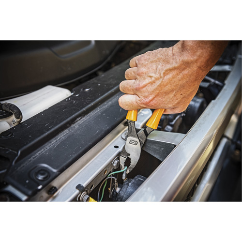 Pitbull Dipped Handle Slip Joint Pliers Action Paper