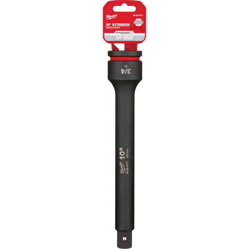 Shockwave Impact Duty Socket Extension, Impact, 3/4" Drive, 10" L Action Paper