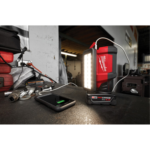 M12 Rover Service & Repair Flood Light with USB Charging, LED, 700 Lumens Action Paper