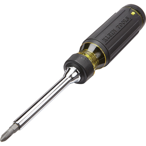 15-in-1 Multi-Bit Ratcheting Screwdriver, 8-3/4" L, Cushion Grip Handle Action Paper