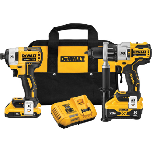 Max XR&reg; Hammer Drill/Driver & Impact Driver Kit, Lithium-Ion, 20 V Action Paper